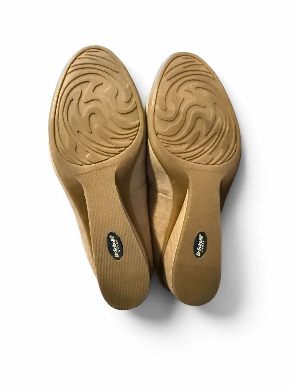 Dr. Scholl’s Women’s Beige Suede Wedge Comfort Shoes